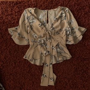 Abercrombie floral blouse
